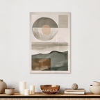 Abstract art gray tones