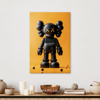 Kaws black companion figure
