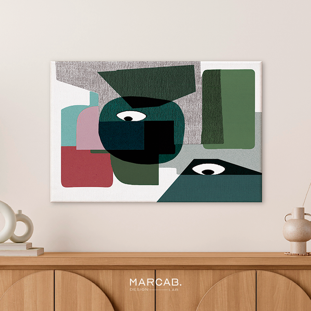 Rostros abstractos minimalistas