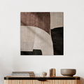 Rug with black white design